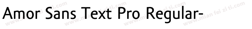 Amor Sans Text Pro Regular字体转换